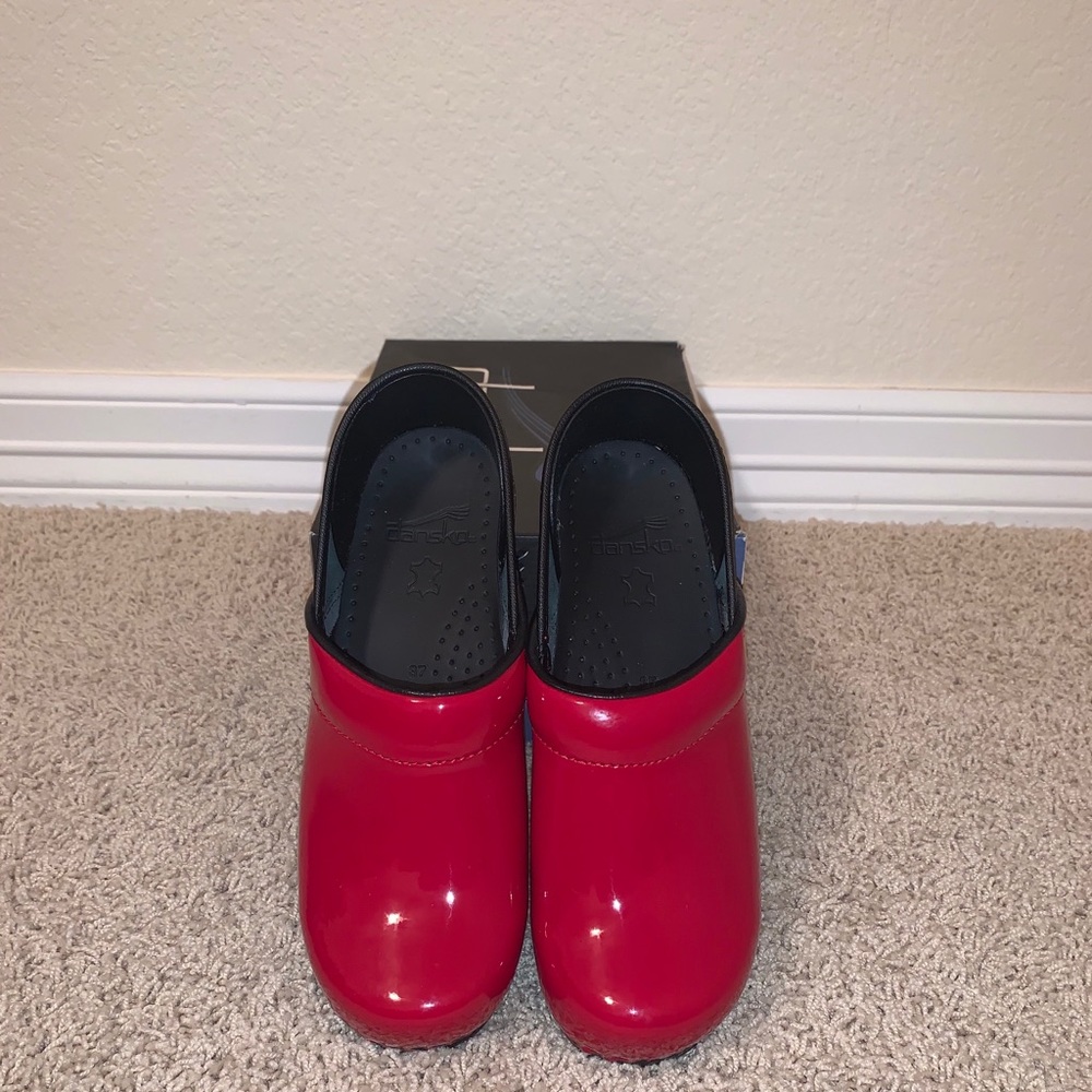 Dansko Professional Red Patent Clog